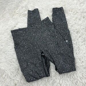 Lululemon Lead The Pack Tight 28" Luminesce Splatter White Black